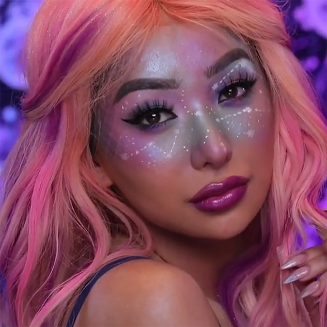 2017 Halloween Makeup Tutorials Galaxy Makeup