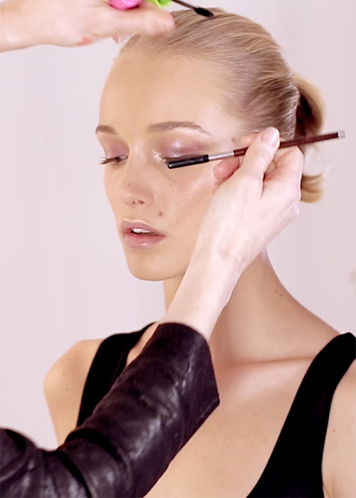 Apply mascara