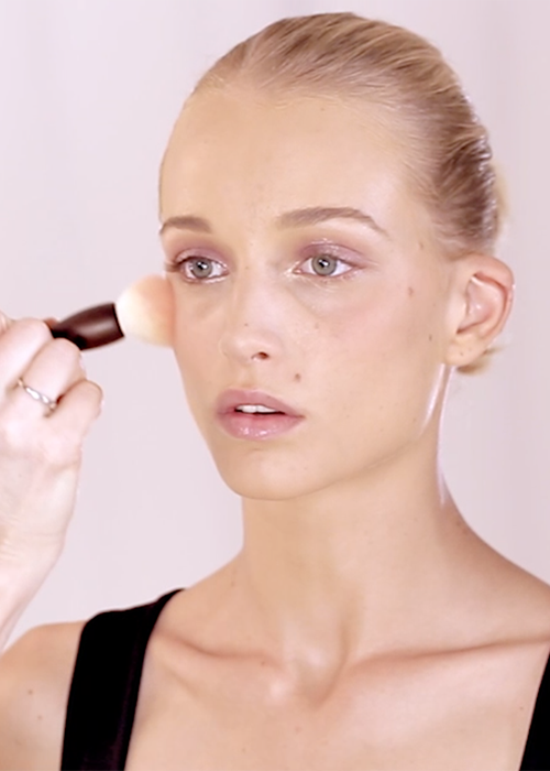 Apply blush