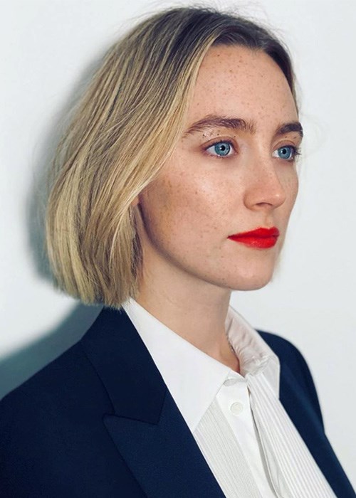 Saoirse Ronan Solid Cut Summer Hair Trend 2019